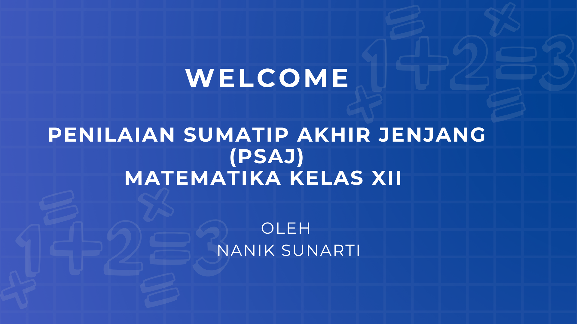 PSAJ KELAS XII MTK 2025/2026